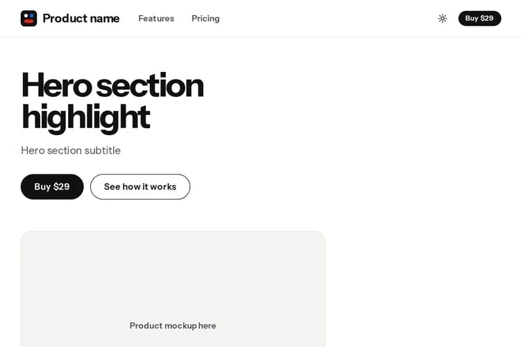 Bold Monochrome with Color Pops preview