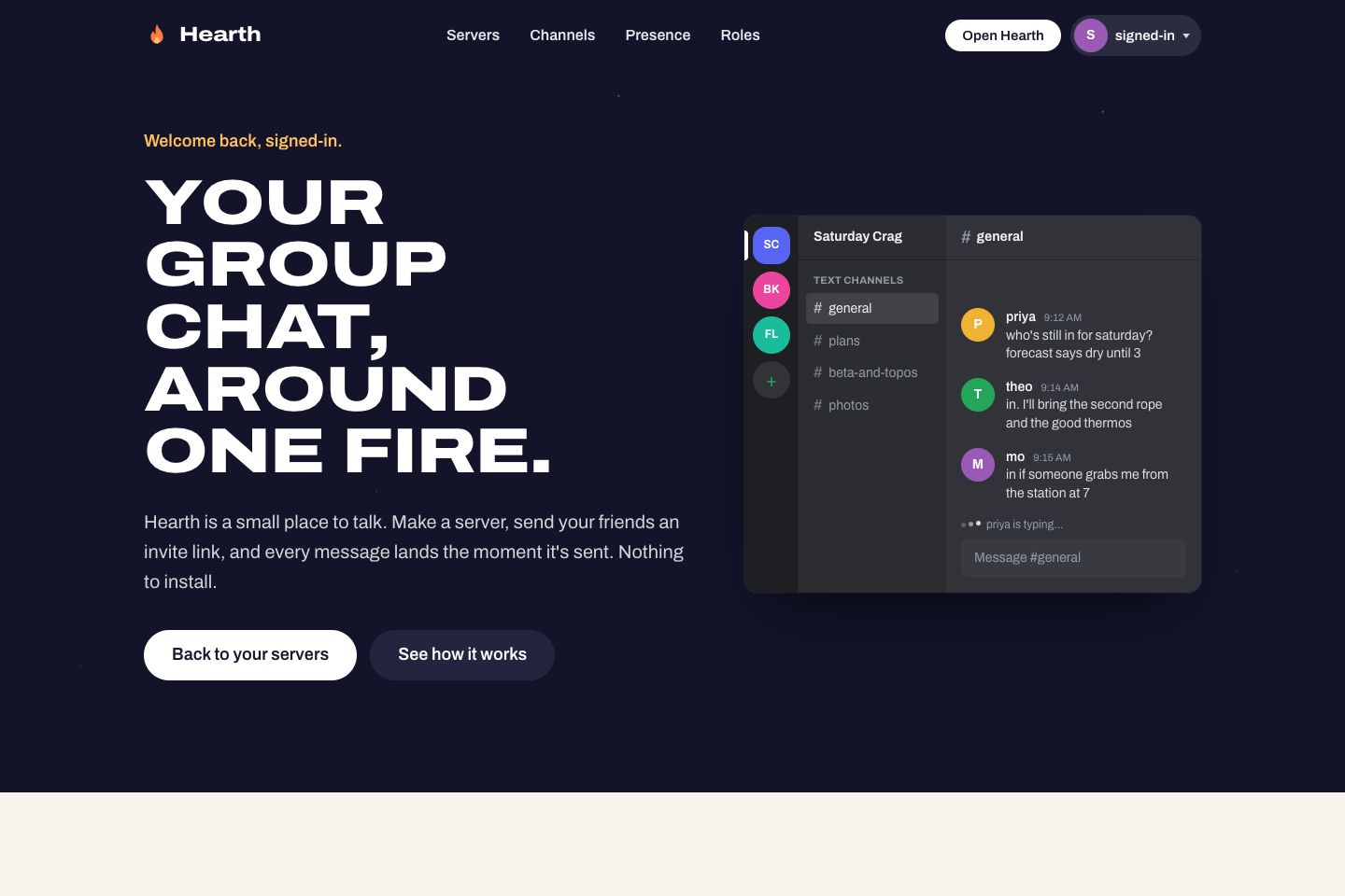 Hearth preview